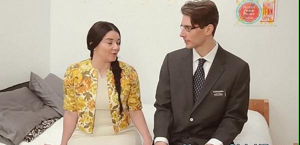  Mormon lady tugs elder
